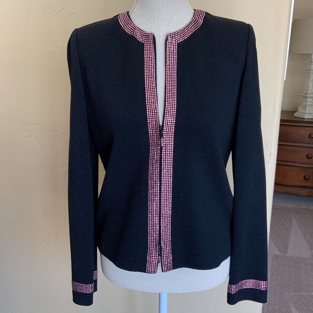 St. John Evening Navy Knit Jacket